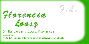 florencia loosz business card